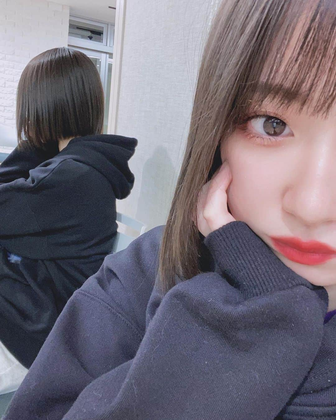 野中美希さんのインスタグラム写真 - (野中美希Instagram)「ボブちぇる慣れましたか？💙⛓ Are you used to seeing this hairstyle? I just cut a bit more:) #実はもうちょっと切ったんです #この写真がafter #😛😛😛 #明日は仙台公演 #久しぶりのライブ #たのしみにしています！！！！ . #helloproject#morningmusume22#モーニング娘#モーニング娘22#japanesegirl#野中美希#ちぇる」2月10日 20時52分 - miki_nonaka.official