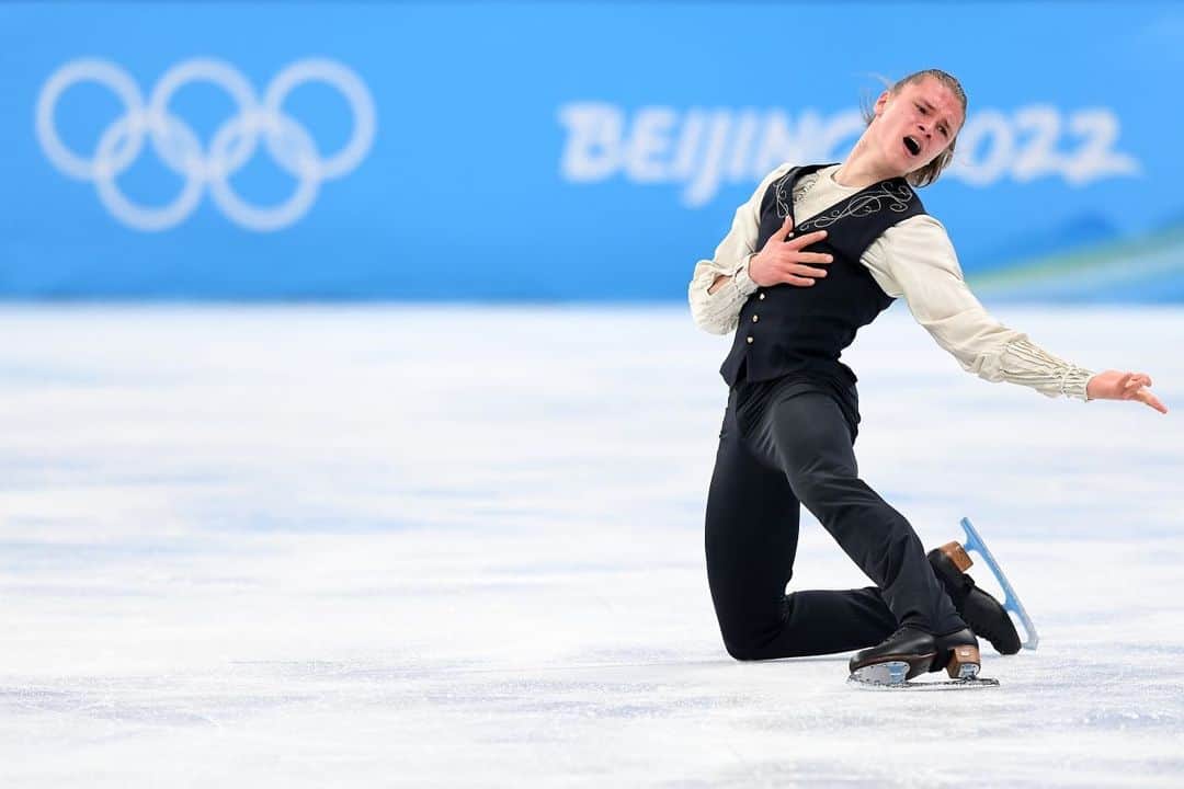 デニス・ヴァシリエフスのインスタグラム：「Never enjoyed myself on the ice as much as I did today! Thank you for this moment and the path leading up to it! #FigureSkating #Olympics 📸 Justin Setterfield/Getty Images」