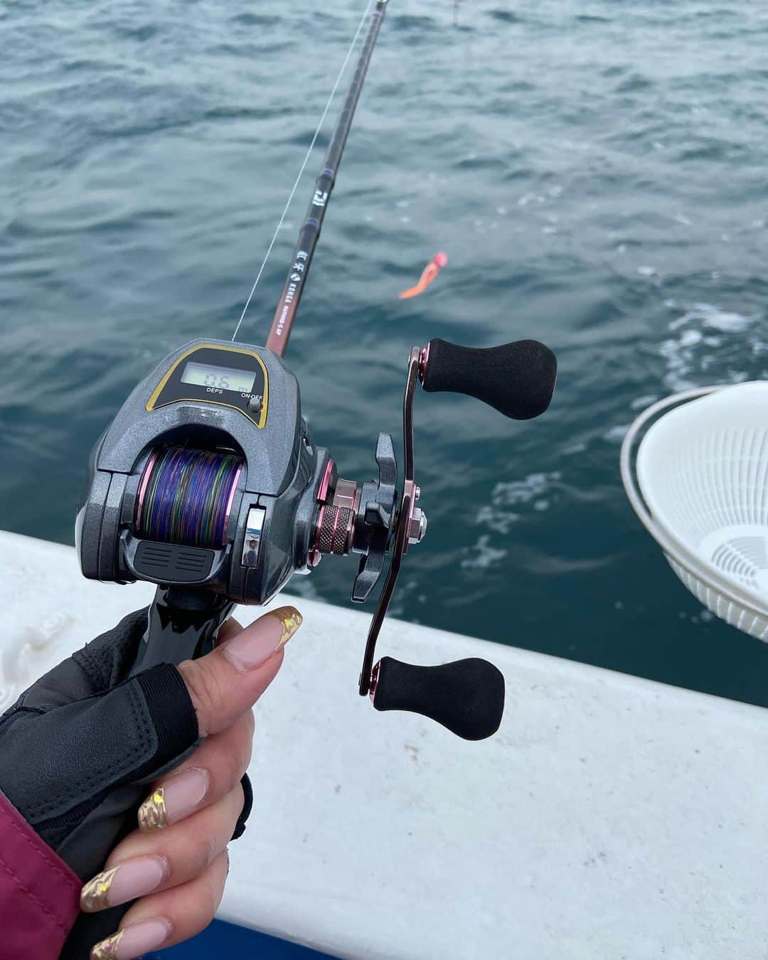 北川珠望さんのインスタグラム写真 - (北川珠望Instagram)「✯ ✯ ✯ 初船釣り🎣  森社長の遊漁船で連れてって貰ったよ⛴🌊  釣り好きな社長とてっちゃんの釣りトークで盛り上がる後ろ姿をはると隠し撮り😂w  今回はタイラバからのアジ狙い🐟✨  釣果、、、 お察しください🤫w  でもね、早くもリベンジ行きたい位楽しかった🤩  今度クルーザーも乗せて貰う事に😍 カジキ行こうって話も🛳🎣 楽しみすぎる💙💙💙  帰って来て姐のお店【旬彩はんなり】での打ち上げでは社員の方が釣ったホウボウを出して貰ったよ🐟  ホウボウって変な鳴き声なのねw 伊勢海老の鳴き声並にビックリw そしてお顔がとってもキュート😍❤️で 美味でした🤤  社長、はる、てっちゃん何から何までいっぱいありがとうございました🥺🍱🛳🎣💙  #釣り#釣りガール#釣り女子  #釣り好きな人と繋がりたい  #釣り好きの人と繋がりたい  #釣り初心者#🎣 #釣り好き #釣りスタグラム  #遊漁船#ホウボウ #タイラバ#アジ釣り #daiwa#waterknot #釣り女子ですっ  ✯ ✯ ✯」2月10日 17時29分 - tamami1224