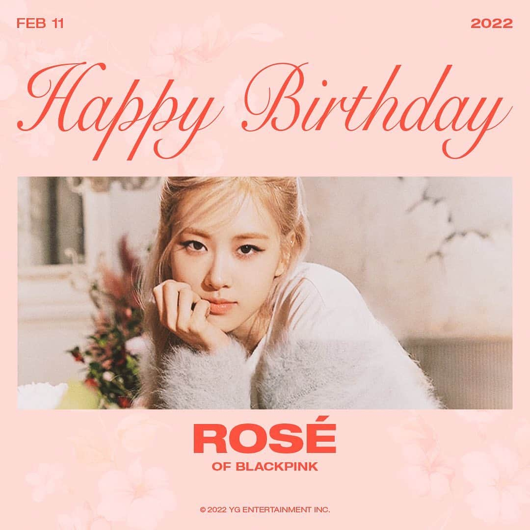 BLACKPINKさんのインスタグラム写真 - (BLACKPINKInstagram)「#BLACKPINK #블랙핑크 #ROSÉ #로제 #HAPPYBIRTHDAY #20220211 #YG」2月11日 0時00分 - blackpinkofficial