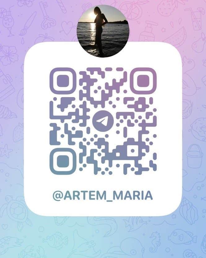 マリア・アルテミエワのインスタグラム：「Друзья не теряйте 😉  https://t.me/Artem_Maria」