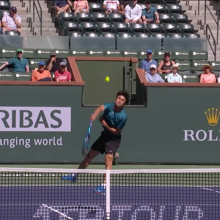 ダニエル太郎のインスタグラム：「Wait for it 😂  #IndianWells」