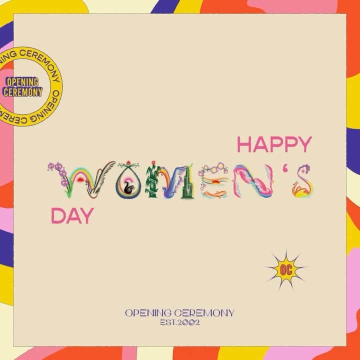 オープニングセレモニーのインスタグラム：「Happy International Women's Day! We celebrate the women who paved the way, the ones in our lives and the ones we have yet to meet. Gender equality for a sustainable tomorrow.  #InternationalWomensDay」