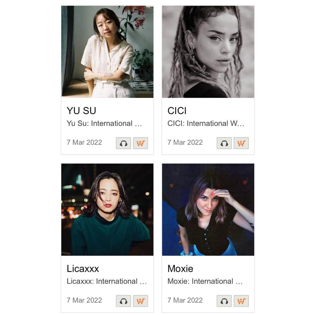 のインスタグラム：「International women‘s Day 2022💐New DJ charts on @junorecords 💛💛Check it out!  #国際女性デー に合わせて8名の女性DJによるチャートがJuno Recordsにて公開されています。こっちはバイナルオンリーなので、最近ゲットした旧譜も！  #internationalwomensday」