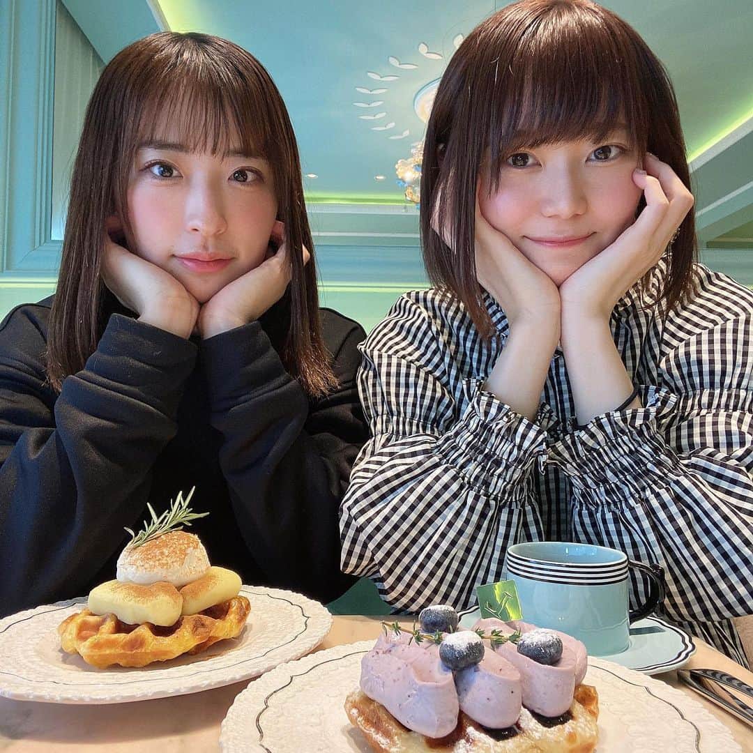 のインスタグラム：「好きぴの井口とカフェー！！🍰🤍」