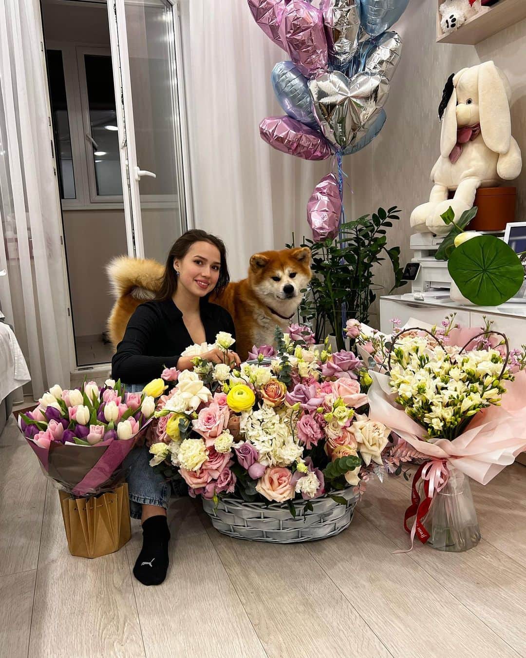 アリーナ・ザギトワのインスタグラム：「🌸💖」
