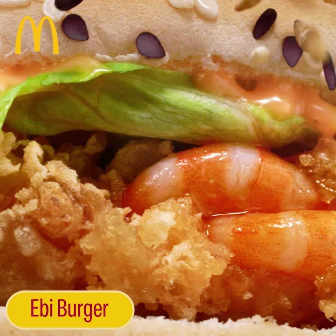 McDonald's Philippinesのインスタグラム：「Say konnichiwa to our delicious, crunchy Ebi Burger, or try the exciting taste of our K-Chicken Burger that will make you go saranghae! Get your burger fix today via McDelivery!   Available in select stores only.  #McDoFlavorsOfAsia」