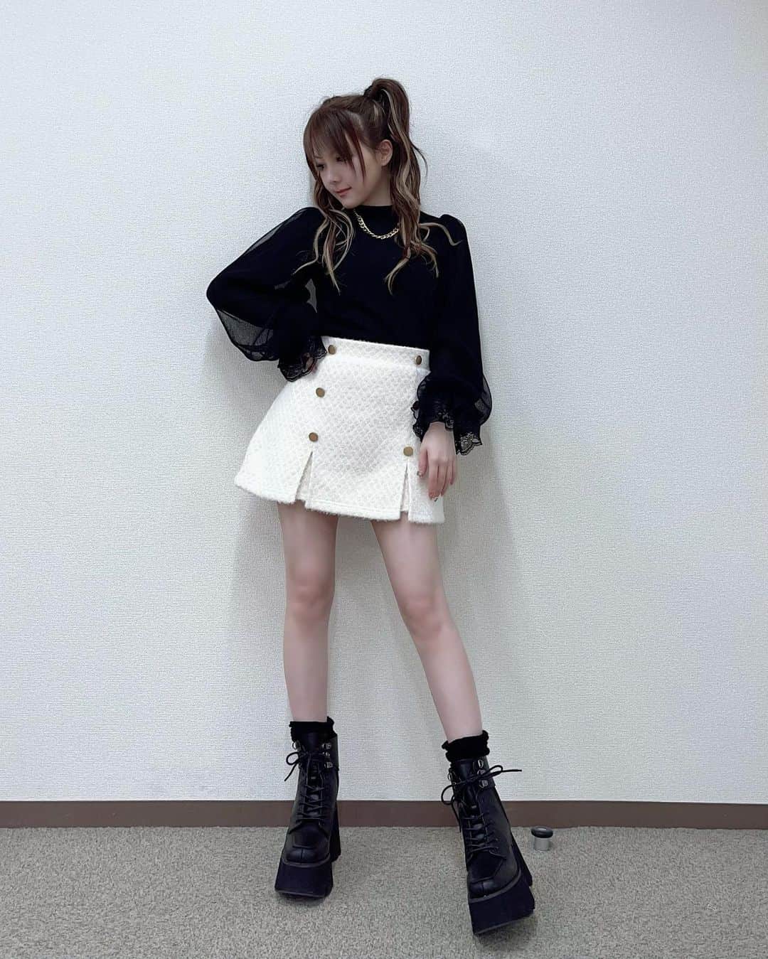 田中れいなちゃん着用ニッティングパターンボリュームフリルボレロニット 田中里奈 mysa closet×星玲奈 2セット レーストップス - メルカリ