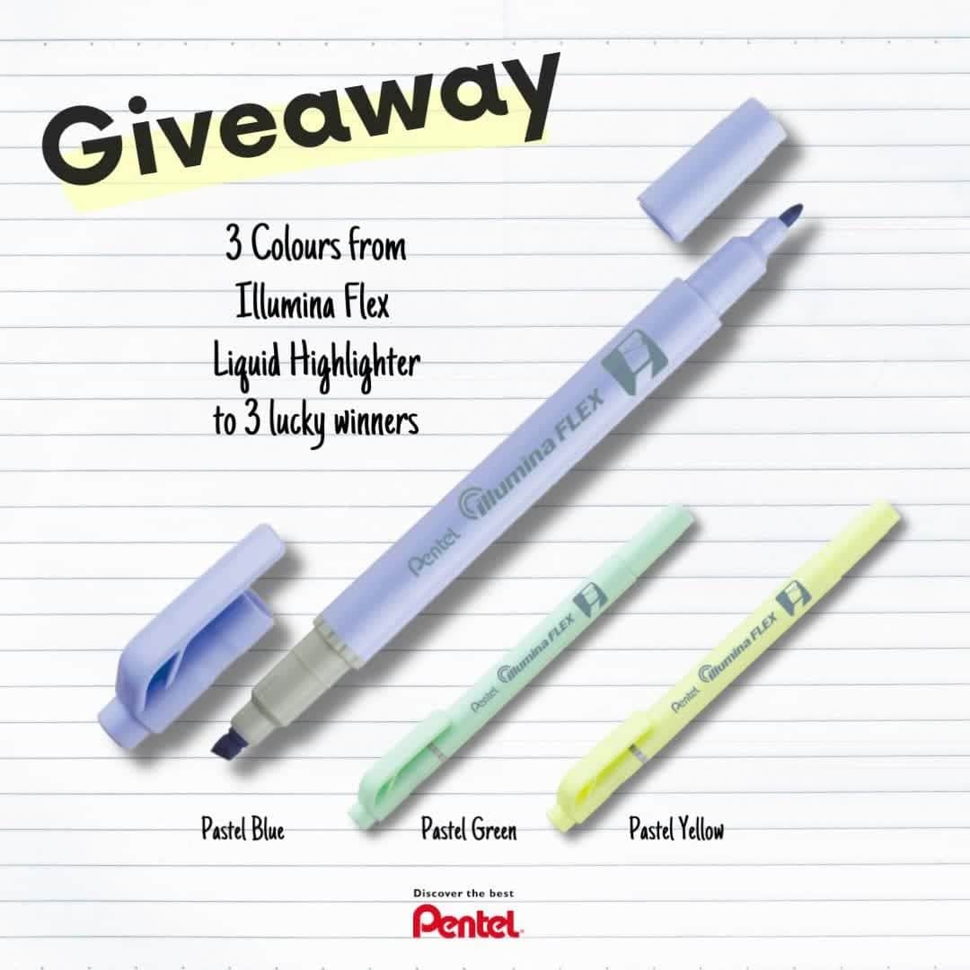 Pentel Canadaのインスタグラム：「\\ Ｇｉｖｅａｗａｙ Ｔｉｍｅ //⁠ We will be giving away the following 3 colors set from Illumina Flex Highlighter to 3 lucky winners.⁠ ⁠ - Pastel Blue⁠ - Pastel Yellow ⁠ - Pastel Green⁠ ⁠ [How to enter]⁠ 1.Like this post⁠ 2.Follow @pentelcanada⁠ 3.Tag a friend in a comment for 1 entry⁠ ⁠ [Note]⁠ - The winner will be announced after 10:00 am PST March 15, 2022⁠ - The lucky winners will be tagged ONLY through our stories and a comment on this post.  Please DO NOT reply back to any DM from a fake account. ⁠ - Sorry! This giveaway is Canada residents only🇨🇦⁠ - Giveaway is in no way associated with Instagram⁠ ⁠ [Fake Account Alert]⁠ There is some fake account of Pentel Canada on Instagram that is sending weird private messages to people after we post giveaways. Please DO NOT engage with this account, it’s not us. We never start a conversation via DM. You will send a message to us first. ⁠ If anyone messages you about the giveaway, block and report them as fraud.⁠ ⁠ ⁠ #pentelcanada #pentelbrushpen #pentel #pentelsignpen」
