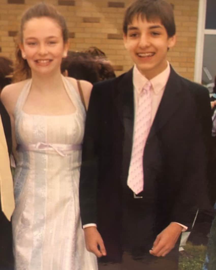 Skylar Spenceのインスタグラム：「15 years elapsed between these two pictures. Meeting Kate in middle school was love at first sight (on my end anyway!). She filled me with the motivation to join the drama club, to learn an instrument or two, and to take a stab at writing music. The first songs I wrote were for her, and the ones after that. We both wound up in New York after college and decided to give it another try, and five years later I can’t imagine life apart. The best part is, I don’t have to!!!」
