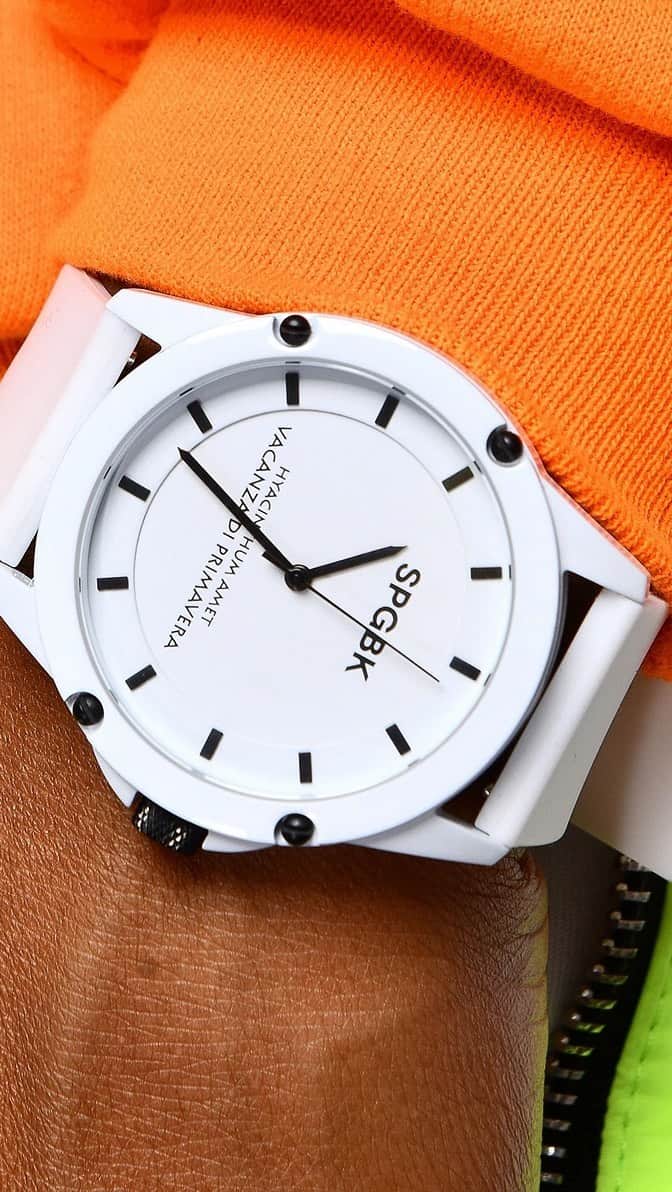 Macy'sのインスタグラム：「It’s time for you to discover @SPGBK. See founder Kwame Molden share the inspiration behind the brand’s colorful and unique watches.」