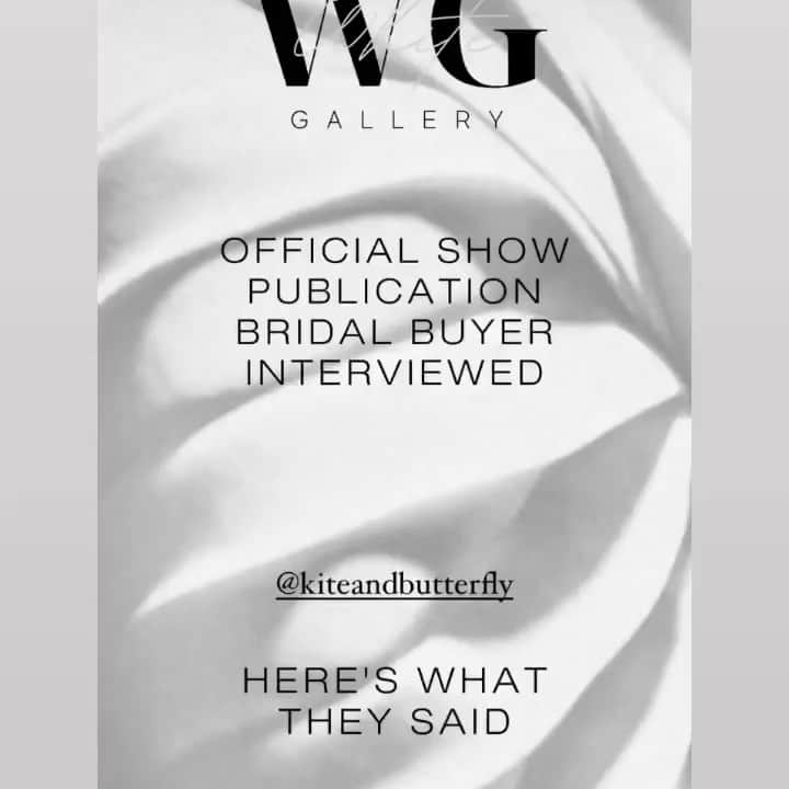 のインスタグラム：「Over the moon to be part of @whitegallerylondon follow us during London bridal week March 20-22 #kiteandbutterflycollective #UK #bride #oneperfectrose」