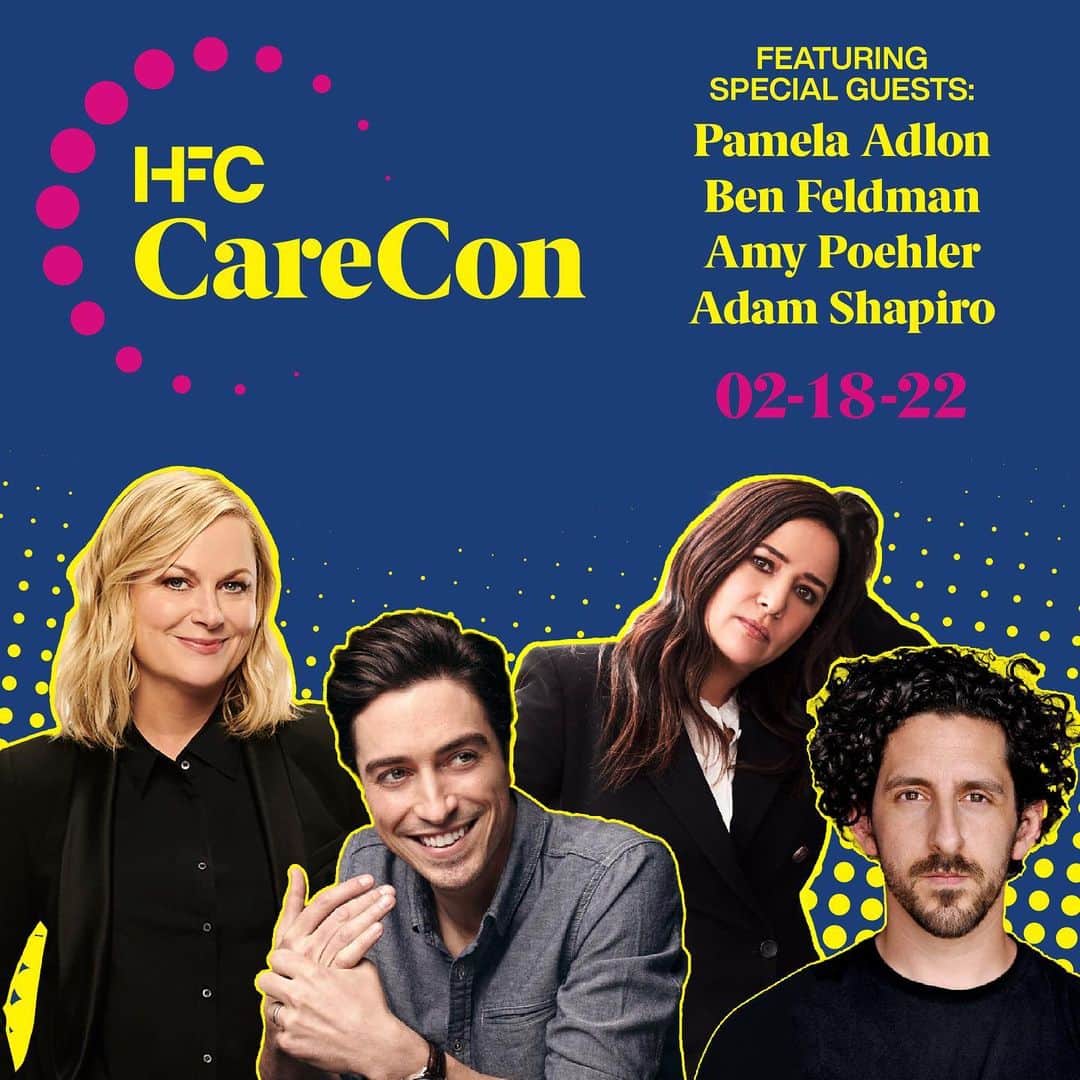 ベン・フェルドマンのインスタグラム：「This Friday you have the chance to improve your brain health, find community, and laugh with some really funny people (& me)! It’s FREE for anyone who has a brain (probably you!) & who cares for someone with dementia or cares about not getting dementia (also you I’m assuming!)  @amypoehler,  @pamelaadlon, @shappyshaps & many more are bringing you an afternoon of education & inspiration on Friday, February 18, #NationalCaregiversDay!  Register now for @wearehfc's CareCon @ the link in my bio」