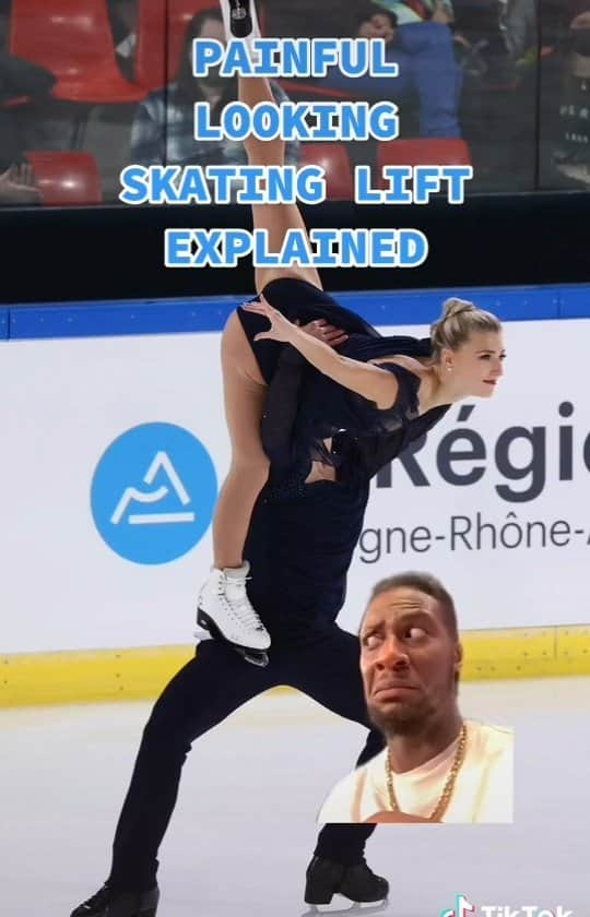 アッシャー・ヒルのインスタグラム：「Painful Looking Skating Lift Explained.   No, it is not an artistic impression of a bris and yes it does hurt...a little   #olympics #cbc #cbcolympics #figureskating #beijing2022 #coloryourice #ootd #blackhistorymonth #blackskater #blackboyjoy #blackmenwithstyle #commentator #thatfigureskatingshow #representation #representationmatter #tfss #yuzuruhanyu #valieva #nathanchen #papadakiscizeron #canada #isu #skatecanada #ouch #weddingtackle #gillespoirier #hawayekbaker #lgbtq #chockbates」