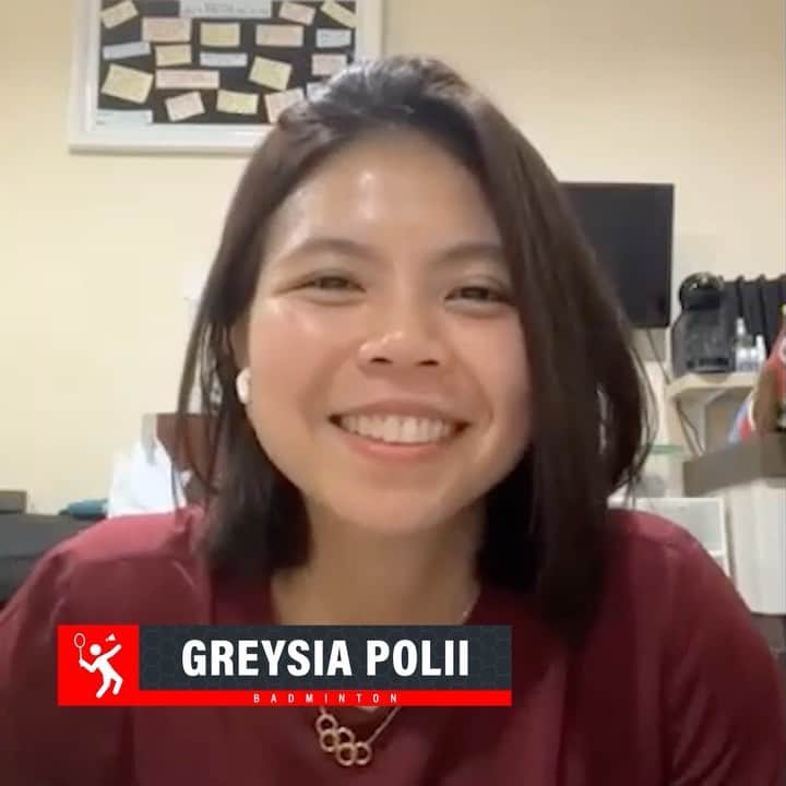 グレイシア・ポリーのインスタグラム：「A message from your new BWF Athletes’ Commission Chair @greyspolii 🏸」