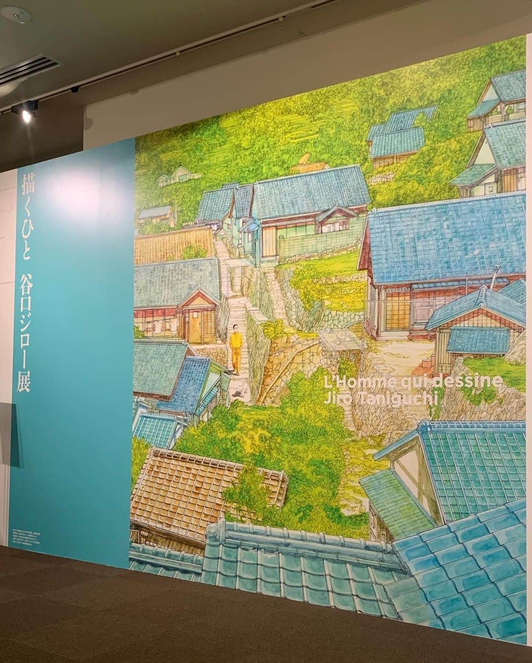 坂本眞一のインスタグラム：「「描くひと 谷口ジロー展」。精緻に描きこまれた生原稿の美しさに感動、生涯を通じて漫画表現の深化に拘り続けられた谷口先生の偉大さに畏敬の念を禁じ得ず、2回行ってしまいました。2月27日まで。」