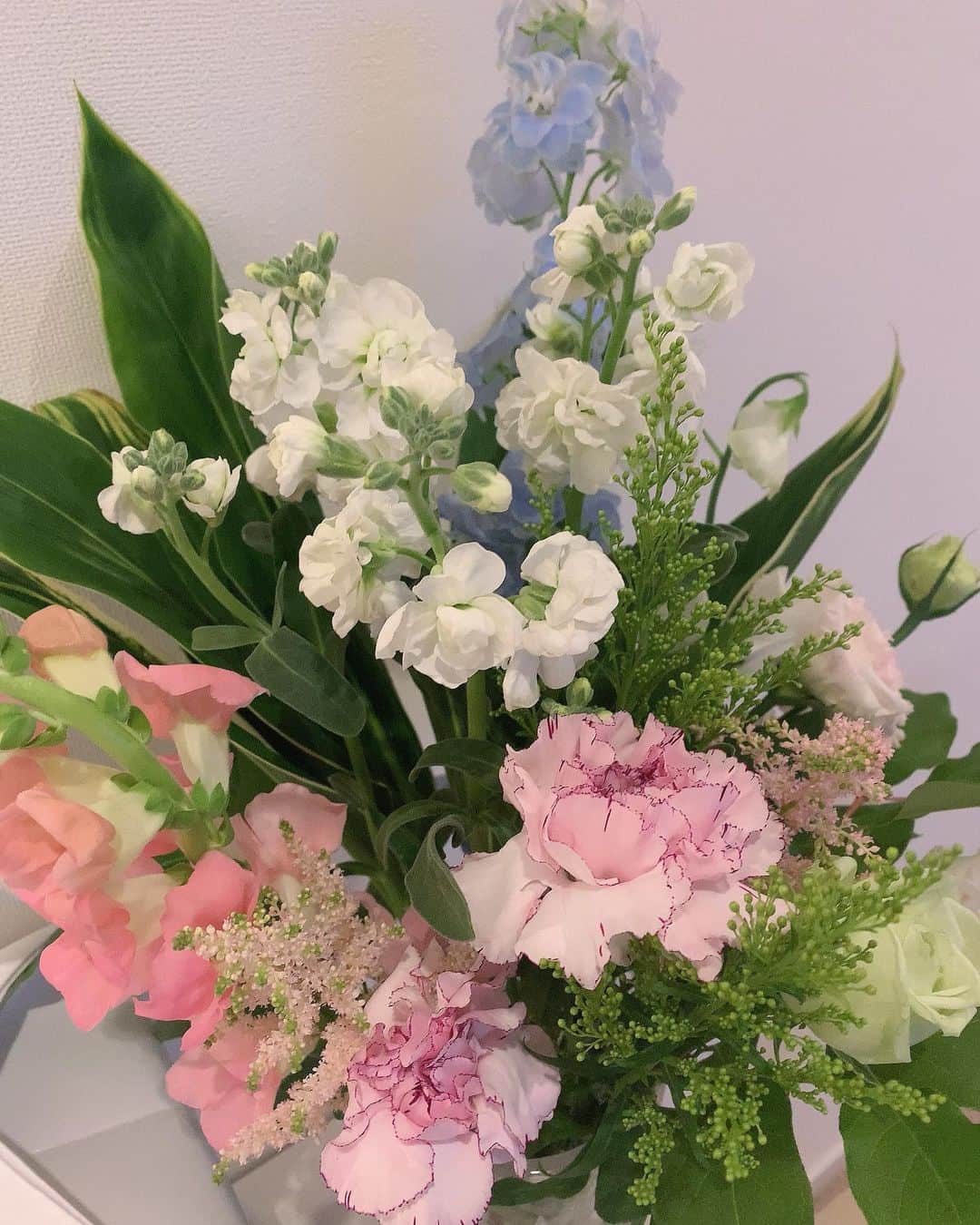 長野智子さんのインスタグラム写真 - (長野智子Instagram)「大きくなったモンステラを剪定してカラーと合わせたらなんかかわいい😃  家の中はすっかり春待ちモードです🌸  #花 #flowers  #spring」2月19日 17時21分 - naganotomoko