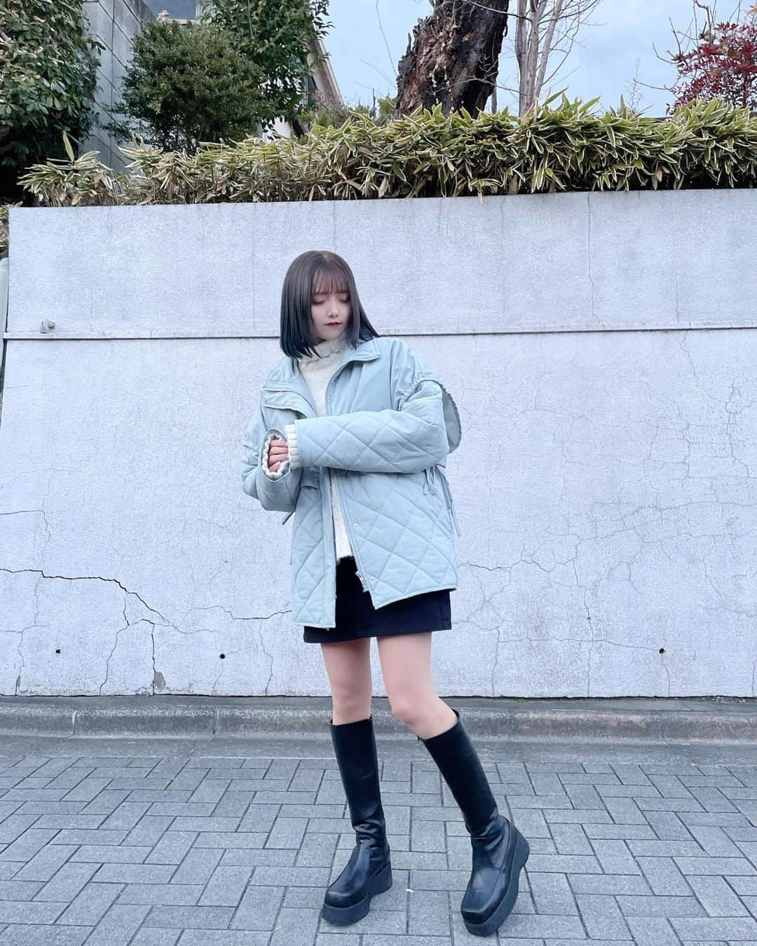 福山梨乃さんのインスタグラム写真 - (福山梨乃Instagram)「🧊🧊 . jacket→ @rili.shopping  tops→ @rili.shopping  shoes→ @rili.shopping  . hair→ @pompom_nanoka  .」2月19日 20時37分 - rinomaru_