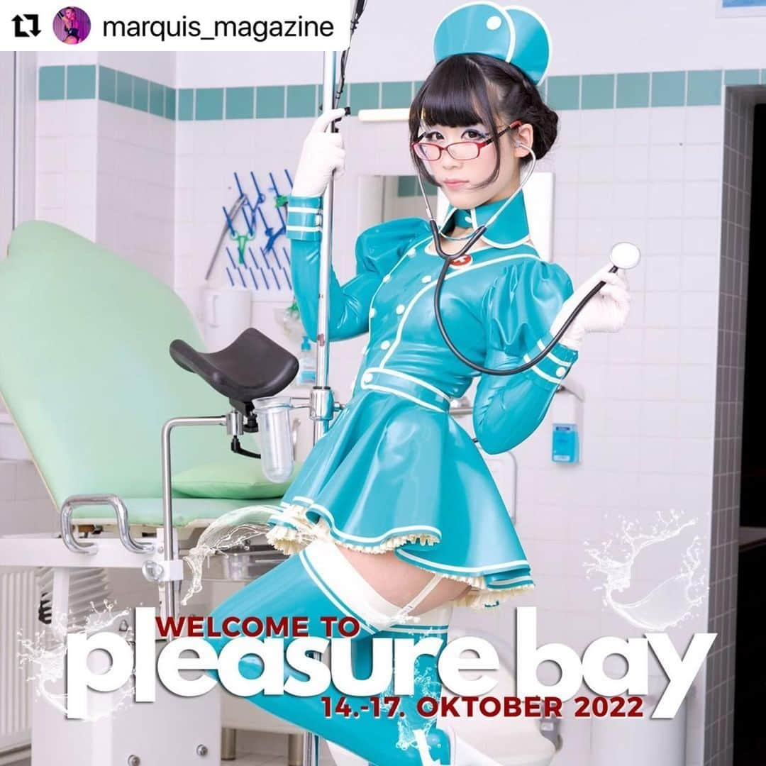 北見えりさんのインスタグラム写真 - (北見えりInstagram)「#Repost @marquis_magazine with @make_repost ・・・ Und ein weiterer SPECIAL GUEST für unsere PLEASURE BAY Party auf #Kreta: Aus #Japan kommt die bezaubernde @eri_kitami zu uns!  Wenn Du noch nicht gebucht hast, buche jetzt unter www.pleasure-bay.com und sichere Dir bis zum 28. Februar absolute Frühbucherpreise!  And another SPECIAL GUEST for our PLEASURE BAY party on #Crete: The charming @eri_kitami is coming to us from #Japan!  If you haven't booked yet, book now at www.pleasure-bay.com and secure absolute early bird prices until February 28th!  #pleasurebay #subrosadictum #marquismagazine #marquissociety #fetishmodel #kinkyvixen #beautifulface #depraved #fetischurlaub #urlaubingummi #welovelatex #nastynurse #gkitaeri #kurage」2月19日 20時38分 - eri_kitami