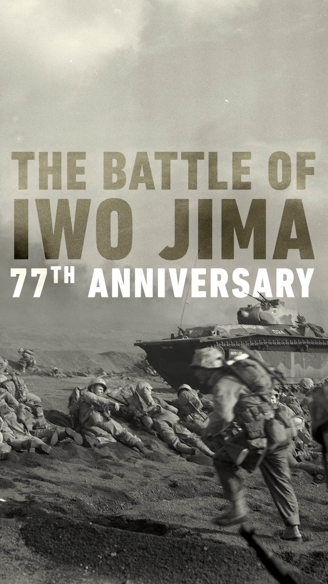 のインスタグラム：「#OTD in 1945, more than 60,000 Marines and Sailors of the 3rd, 4th and 5th Marine Divisions landed on Iwo Jima, a volcanic island in the Pacific, after three days of naval and air bombardment.   Awaiting them on the eight square miles of sand and rock were 21,000 Japanese defenders, dug into reinforced caves and bunkers. Over the course of the next five weeks, U.S. forces would sustain more than 27,000 casualties and performed such acts of gallantry that 27 Marines and Sailors received the Medal of Honor.  The capture of Mount Suribachi, the highest point of the island, on Feb. 23, 1945, produced one of the most memorable and significant images of the Second World War, and in the history of the Marine Corps. Associated Press photographer and honorary Marine Joe Rosenthal won the Pulitzer Prize for his famous image of six Marines of the 5th Marine Division raising the national ensign.  #USMC #USMCHistory #MarinesOfTheCorps」