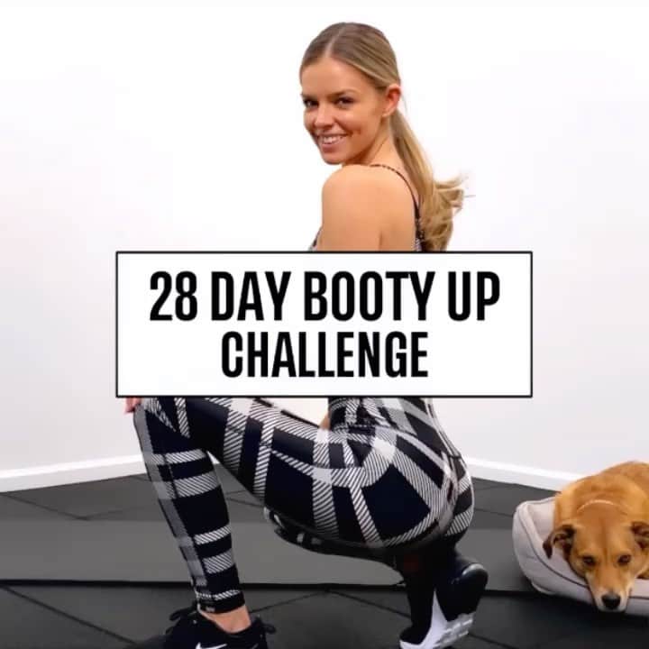 ダニエル・クヌッドソンのインスタグラム：「2️⃣8️⃣DAY BOOTY🍑🆙CHALLENGE  Is live on the app now🔥   ➡️ sign up today for a 7️⃣ day FREE trial  🔔Use code: PD20 for 20% off all memberships🔔 www.levelupbydk.com  ➡️🍑🔥Sculpt, tone and lift your booty with our 28 day booty up series. Each workout is made up of bodyweight exercises, which means they’re ideal for all fitness levels—and for doing anywhere.  While the moves may seem difficult at first, they’ll only get easier the more you do them. At the end of this 28 day series, you’ll leave feeling stronger and sculpted.🍑🆙  #levelupbydk #sculpt&tone #bootychallenge #bootyworkout」