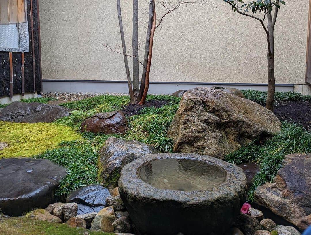 寺井幸也さんのインスタグラム写真 - (寺井幸也Instagram)「日本の始まりの地。 奈良に初めて来ています😊 築100年をこえる町屋を リノベーションしている お宿。　@kidera_no_ie  に宿泊しながら、 まるで奈良に暮らすように 旅をを楽しむ。 全部で5つの町家があるんですが、 それぞれお庭がついてるのも素敵なんです☺️ 天気は生憎の雨だけど、 それはそれで綺麗だなぁ。 　　　　 #奈良の日常を旅する  #紀寺の家」2月20日 17時43分 - yukiya.terai