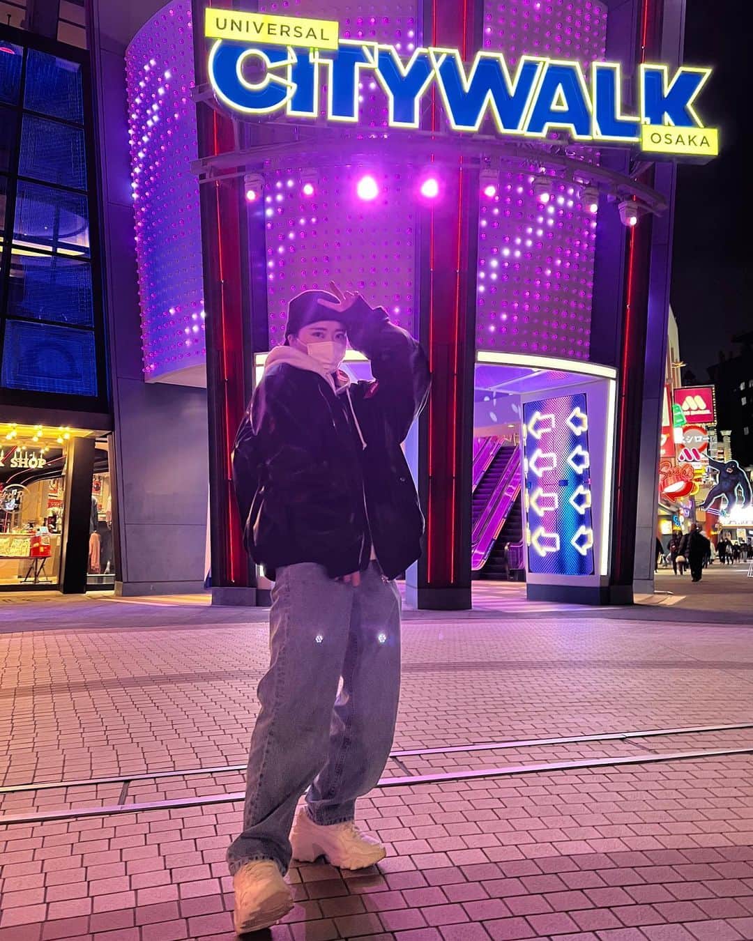 にこのインスタグラム：「私の一番よくするコーデネートでふ 楽でふ」