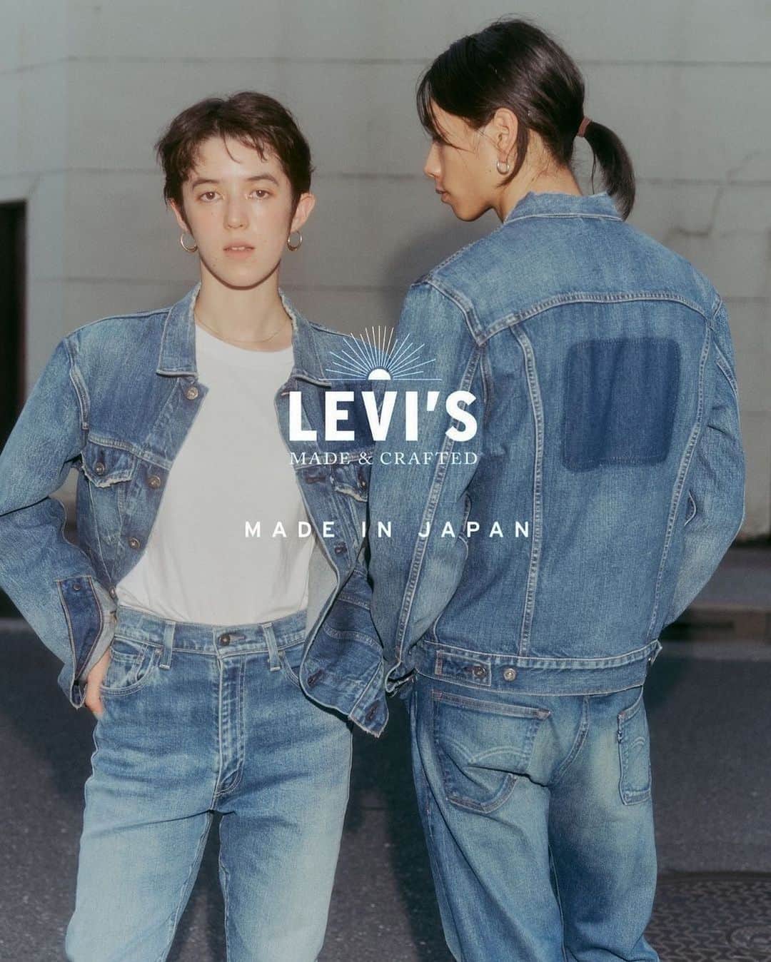 SUGAYA MASAKI / SHIMAのインスタグラム：「Levi’s Made in Japan Campaign @levismadeandcrafted  _ Photographer & Director— @johnclaytonlee Stylist — @hayato_takada Hair / Make — @masaki_sugaya Creative and Casting —@immanence.studio  Models — @mayamichi @holyspiritkai @ahundred_sounds」