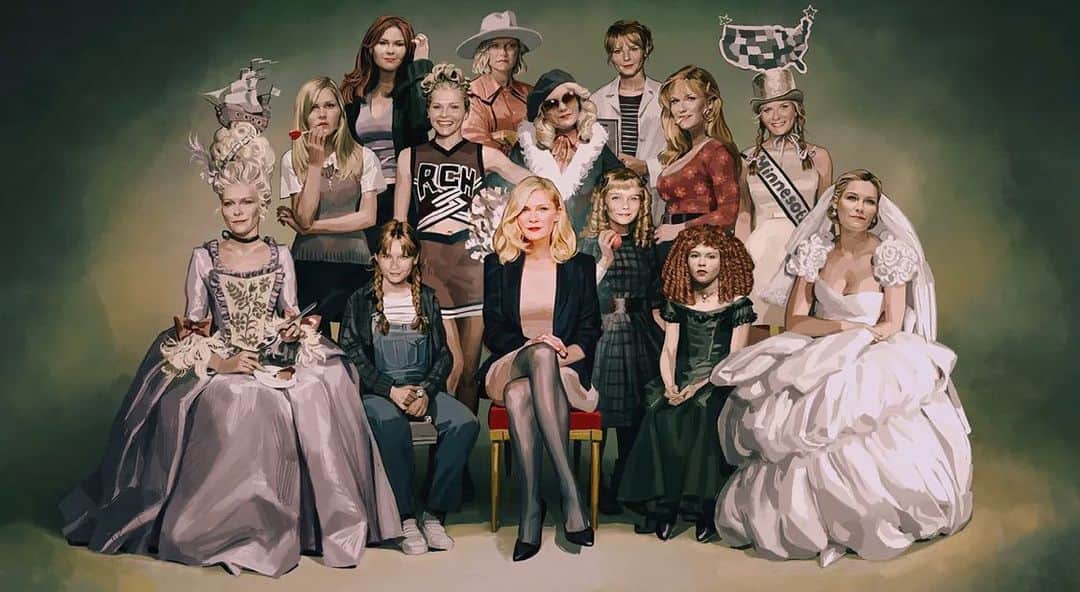 キルスティン・ダンストのインスタグラム：「Thank you @newyorkermag for making my moms dream painting come true!」