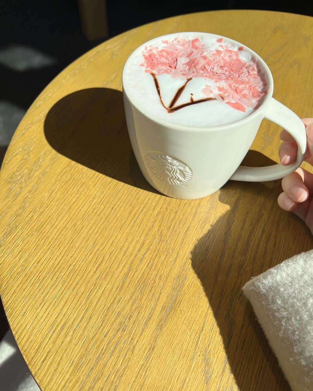 安藤咲良さんのインスタグラム写真 - (安藤咲良Instagram)「. . 甘ーいミルクラテ💕桜が華やかで春気分🌸 今度は抹茶ティーラテに満開の桜 トッピングしてもらいたいなっ🍵✨ #さくら咲いたミルクラテ #スタバ #スタバ新作」2月22日 15時23分 - sakura.ando