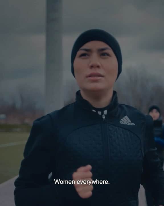 adidasのインスタグラム：「“I am Fatima Ibrahimi. ​  I'm a runner no matter where I am. ​  Where I am from, I ran past the hate. ​  I ran past the yells, and the threats. ​  They didn't just fear me. ​  They feared what I was running for: women everywhere. ​  My story is not impossible. Because I'm possible.”​  #ImpossibleIsNothing​」