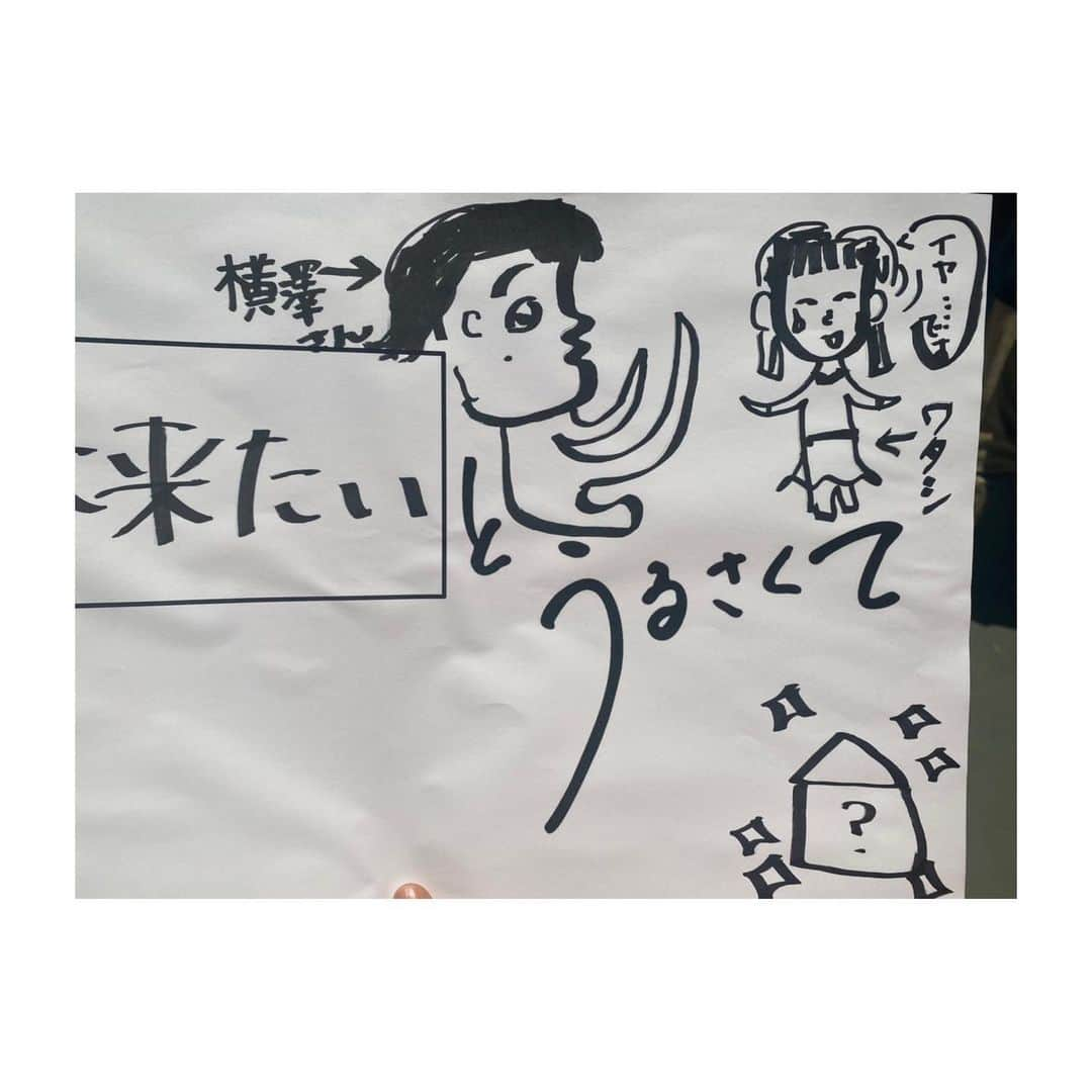 横澤夏子さんのインスタグラム写真 - (横澤夏子Instagram)「#カレンちゃんが私の絵を #書いてくれたんだけど #どういうことなのよー！ #私どうなっちゃってんのよー！ #普段から私どう見えてるのよー！ #カレンちゃんの家に私が行くこと #カレンちゃんの絵がはっきりイヤですって #断ってんのもなんなのよー！ #うふ！」2月23日 14時27分 - yokosawa_natsuko