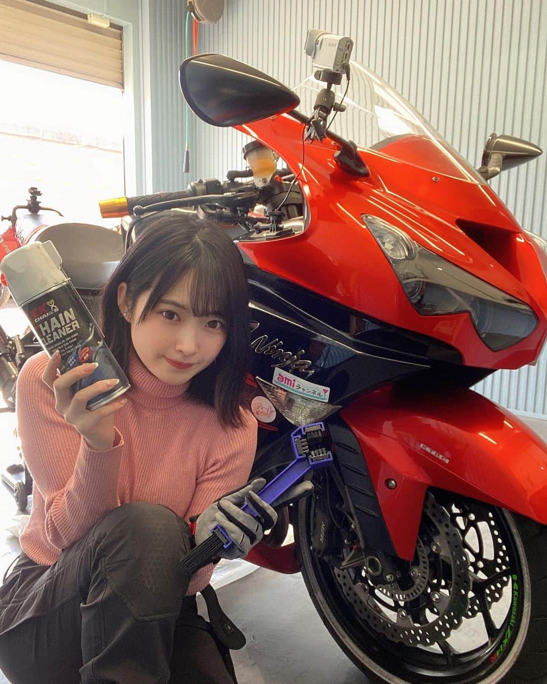 AMIさんのインスタグラム写真 - (AMIInstagram)「チェンシコしたー🥳🥳 ・ ・ ・ #バイク #バイク女子 #bike #バイクのある生活  #バイクのある風景  #バイクが好きだ  #バイク好きな人と繋がりたい  #バイクウェア #kawasaki  #z900rs #zx14r」2月23日 18時52分 - cococococo129