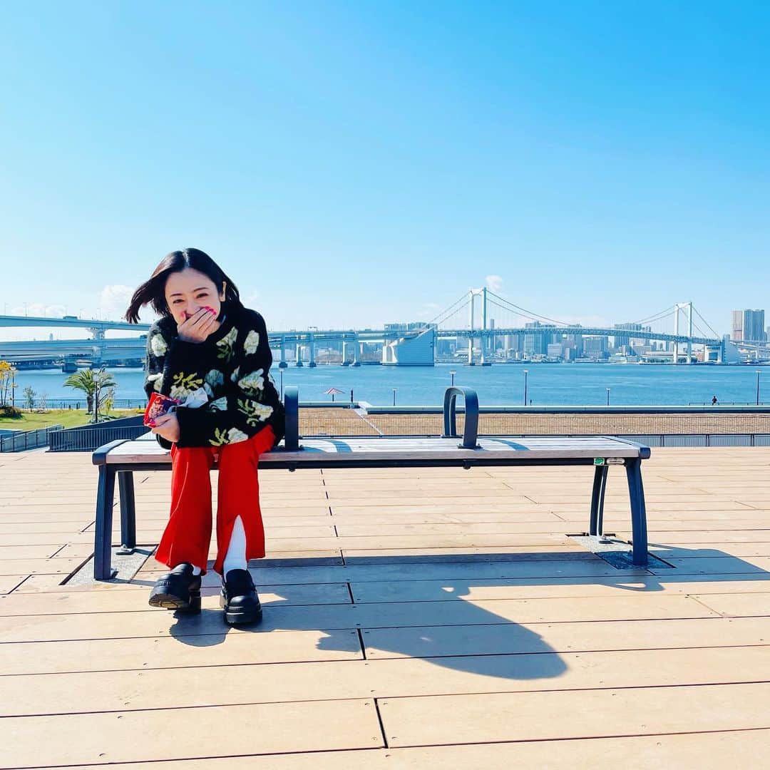 安達祐実さんのインスタグラム写真 - (安達祐実Instagram)「❤️❤️❤️ 晴れてたけど寒かった！」2月23日 20時57分 - _yumi_adachi