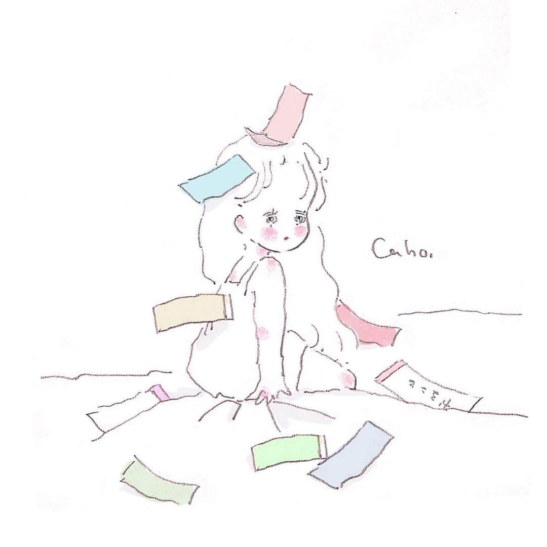 Cahoさんのインスタグラム写真 - (CahoInstagram)「全部自分でしたいけど 全部は自分でしたくない  #illustration #illust #illustrator #drawing #painting #illustgram #イラスト#イラストレーター#付箋 #この現象に名前を付けて」2月23日 21時46分 - caho0811