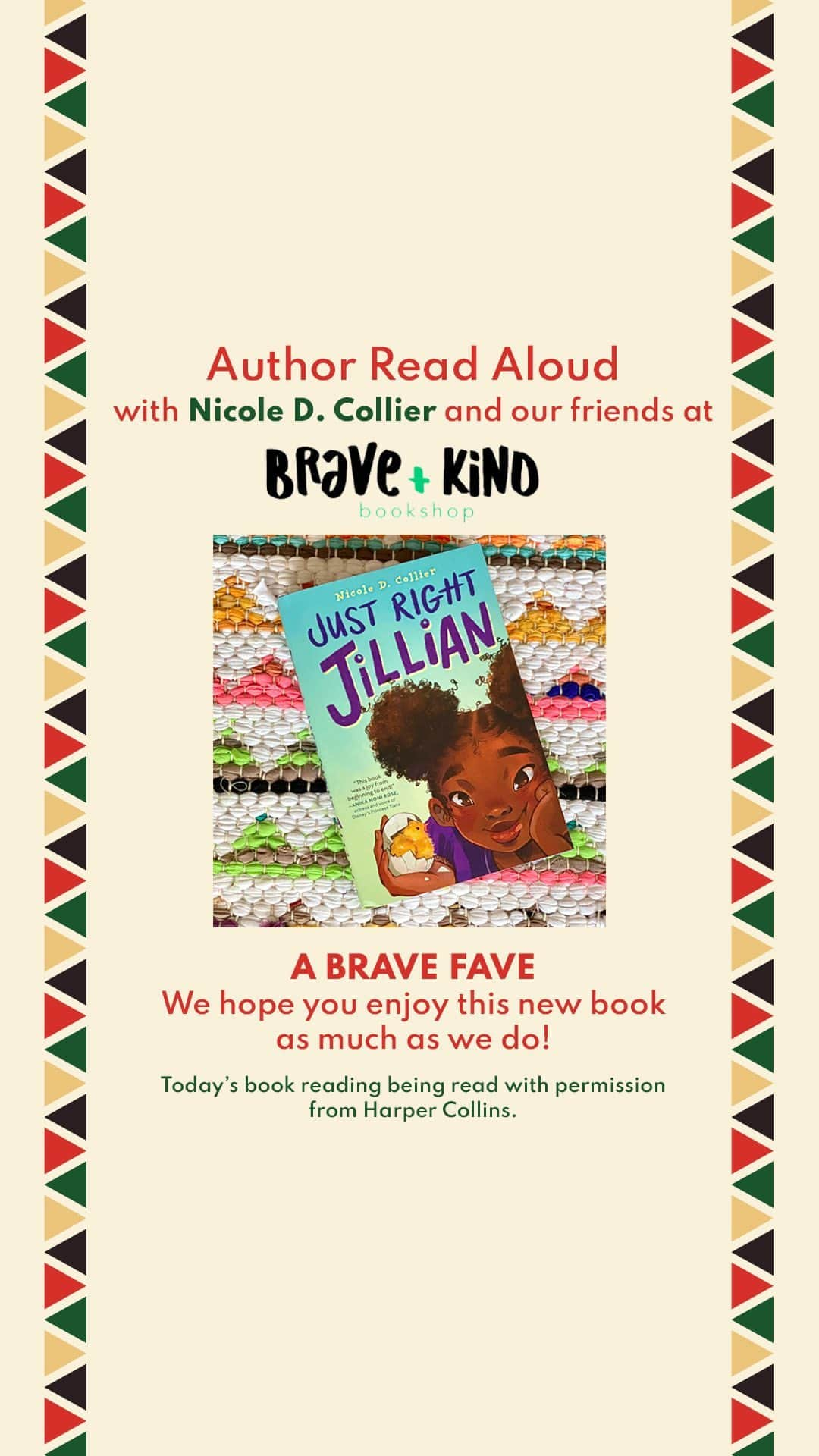 オシュコシュのインスタグラム：「📖 READ-ALOUD 📖 Gather ‘round! We’re thrilled to have author Nicole D. Collier with us reading her new book, JUST RIGHT JILLIAN. It’s about 5th-grader Jillian’s quest to break out of her shell to enter her school’s academic competition. Learning to speak up and be her true self is easier said than done. Where will Jillian find her confidence? Listen to find out. @braveandkindbooks @theshelfstuff @harperkids」