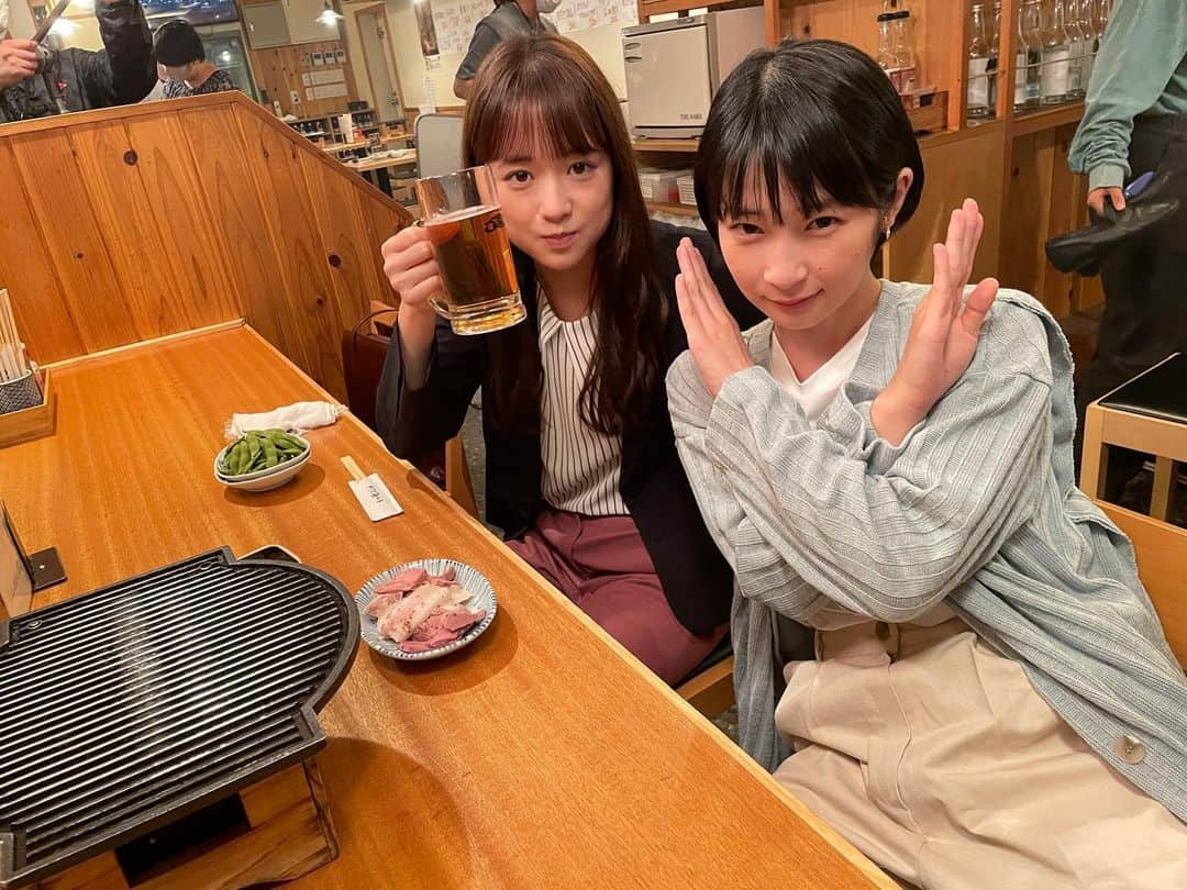 つまり好きって言いたいんだけど、のインスタグラム：「#つま好き 第4話💖  #BSテレ東 にて今日深夜0時放送！  千歳の良き相談相手の実久ちゃん🍻✨ そしていよいよ加賀見さん登場✌️  #大原櫻子 #石川瑠華 #東啓介」