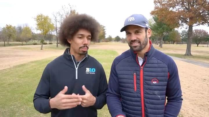 のインスタグラム：「Had a great time playing a little golf and talking football, family, business & more with my man @afro_thunder80 ⛳️ Click the link in my bio to watch it all on @bigtennetwork!」
