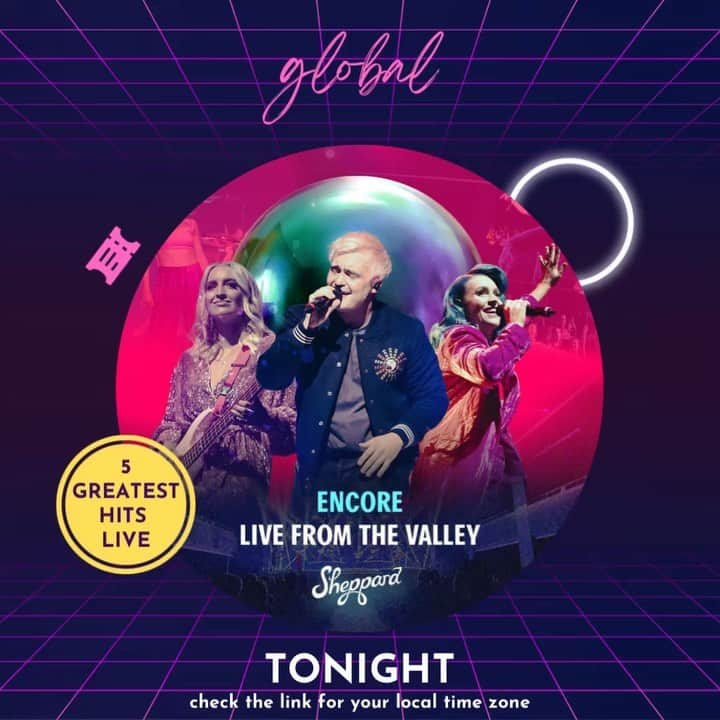 シェパードのインスタグラム：「The time is almost here! At 7pm AEST / 8pm AEDT we will finally premiere ENCORE LIVE FROM THE VALLEY on YouTube - the full 20+ minute performance! If you’re looking for something to put a smile on your face this Friday night, come and join us! We will be chatting live too! Don’t miss this! Link in our bio!」