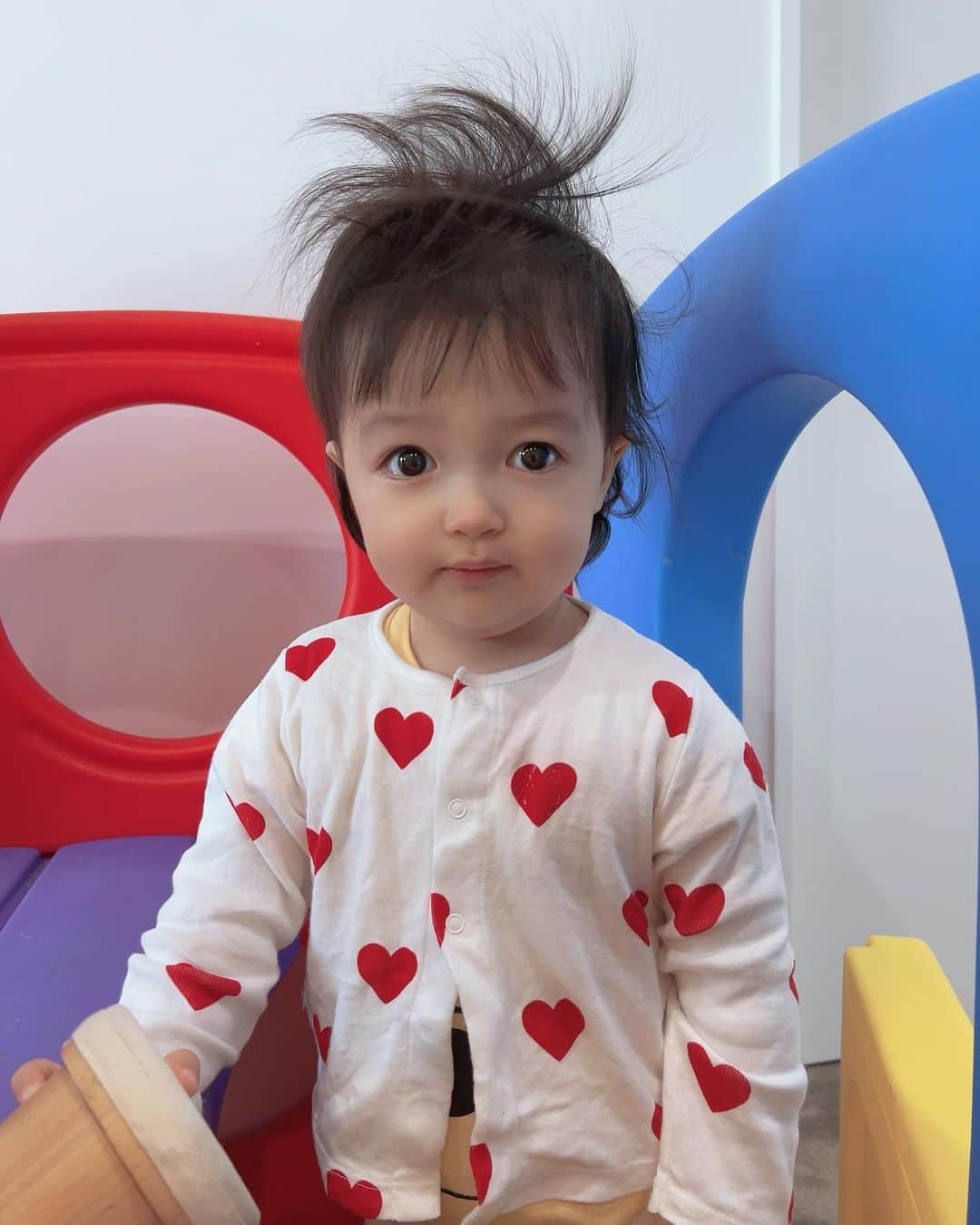 川崎希さんのインスタグラム写真 - (川崎希Instagram)「寝癖ちゃん😂  #goodmorning  #babygirl」3月12日 10時45分 - kawasakinozomi