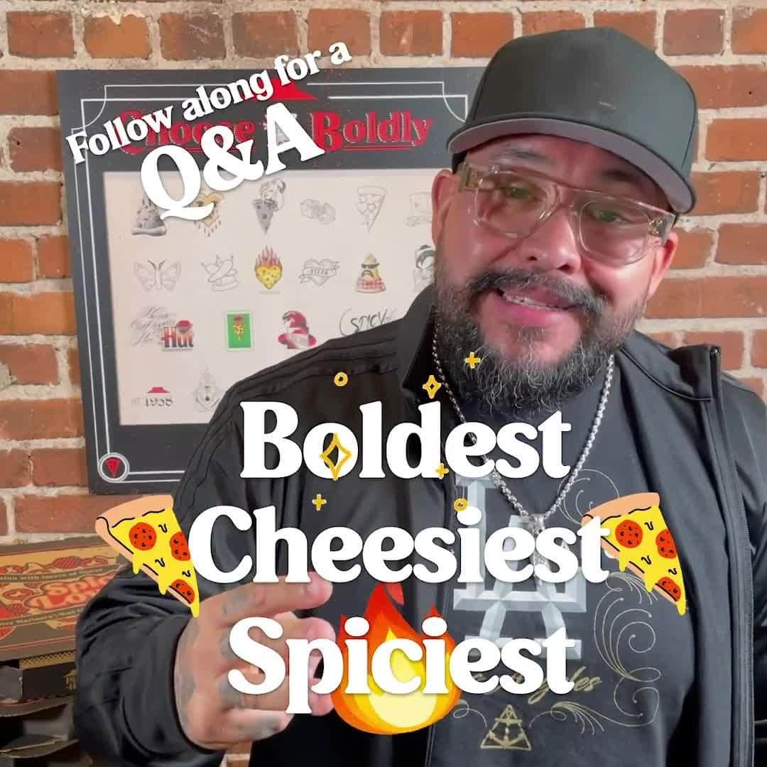 Pizza Hutのインスタグラム：「Check back here on Saturday for a Q&A with @NikkoHurtado as he permanently tattoos some real Spicy Lovers. #PizzaHutInk」