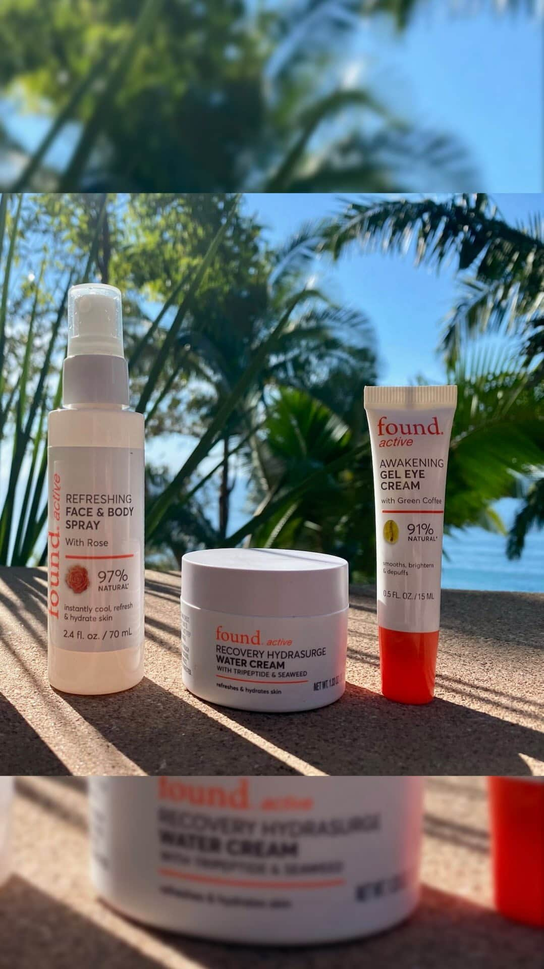 ケイト・アプトンのインスタグラム：「Serving a realistic morning routine while on vacation… not even a night of tequila can stop me from taking care of my skin! ✨🙌🏻  (Btw have you picked up @foundactive at your local @cvs_beauty yet?! 😉)」