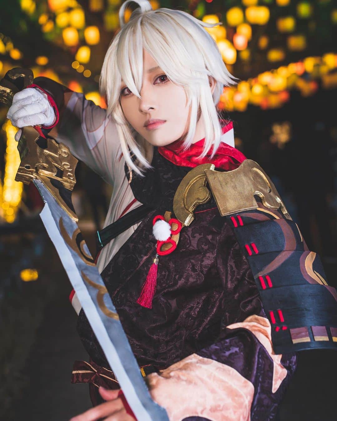 國ぽんずのインスタグラム：「cosplay 原神　楓原万葉　📸ヨシダさん . . . #原神 #原神コスプレ #楓原万葉 #genshinimpact #genshinimpactcosplay #kazuhagenshinimpact #kaedeharakazuha #kazuhakaedehara #コスプレ #角色扮演 #cosplay #cosplayer」