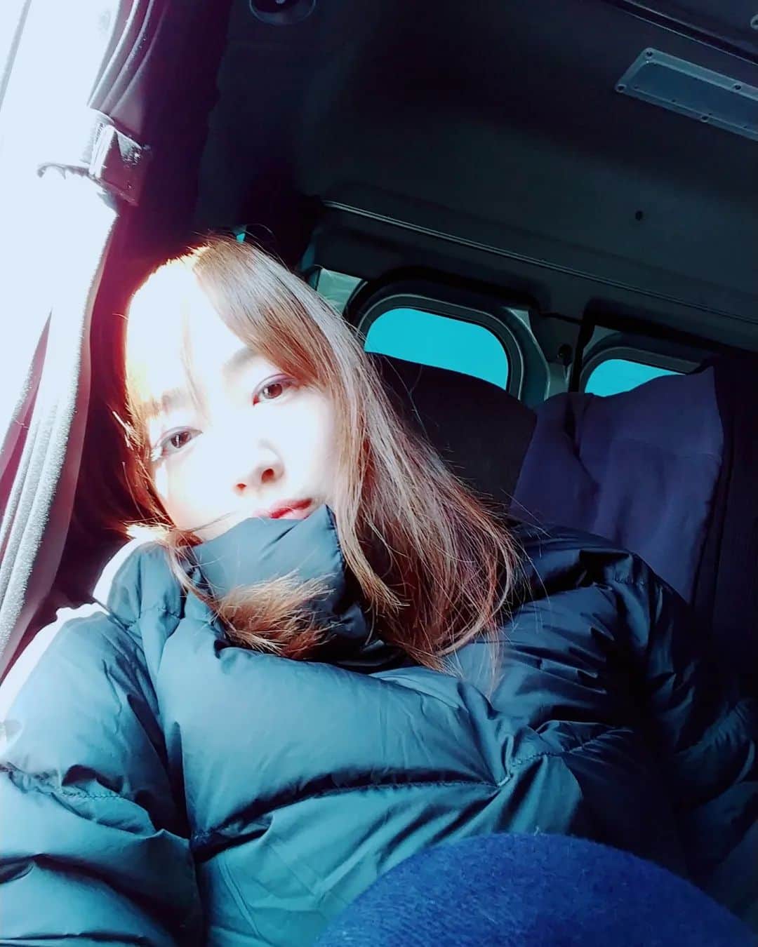 工藤里紗のインスタグラム：「inロケバス🚌✨ がんばってきました✨✨」