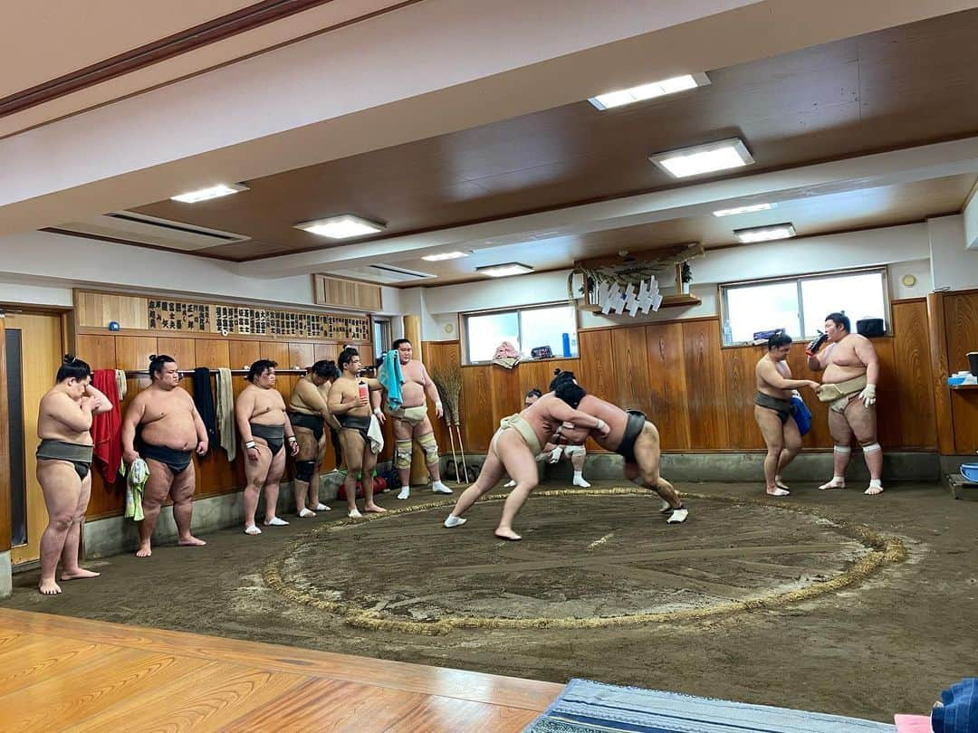 安美錦竜児（安治川）さんのインスタグラム写真 - (安美錦竜児（安治川）Instagram)「今日も稽古」2月27日 11時23分 - aminishiki_ajigawa