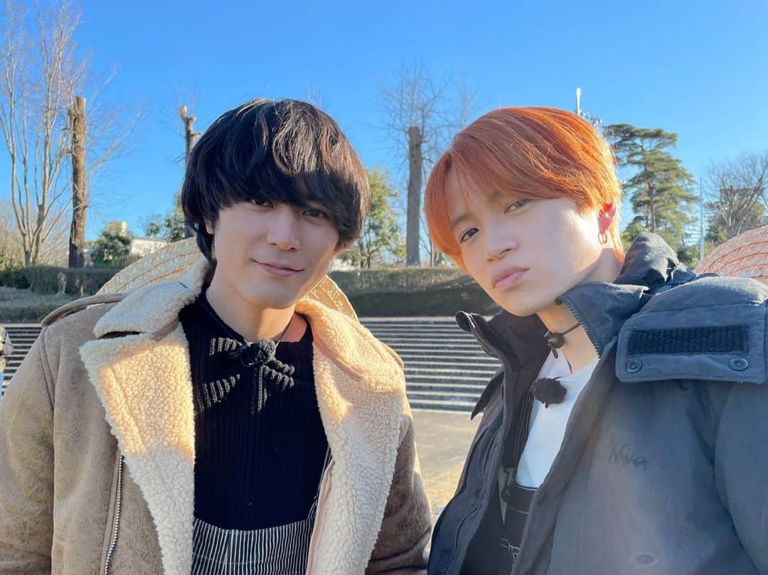 のインスタグラム：「🍌今夜7時〜せっかくグルメ 2時間SP🍌  間宮祥太朗 さん＆菊池風磨 さんが 茨城県つくば市へ行ってきました🚀 美味しいご飯にご満悦の2人😋  ぜひぜひご覧ください💙🧡  #せっかくグルメ #ファイトソング #間宮祥太朗  #菊池風磨  #第8話まであと2日‼️  #tbs」