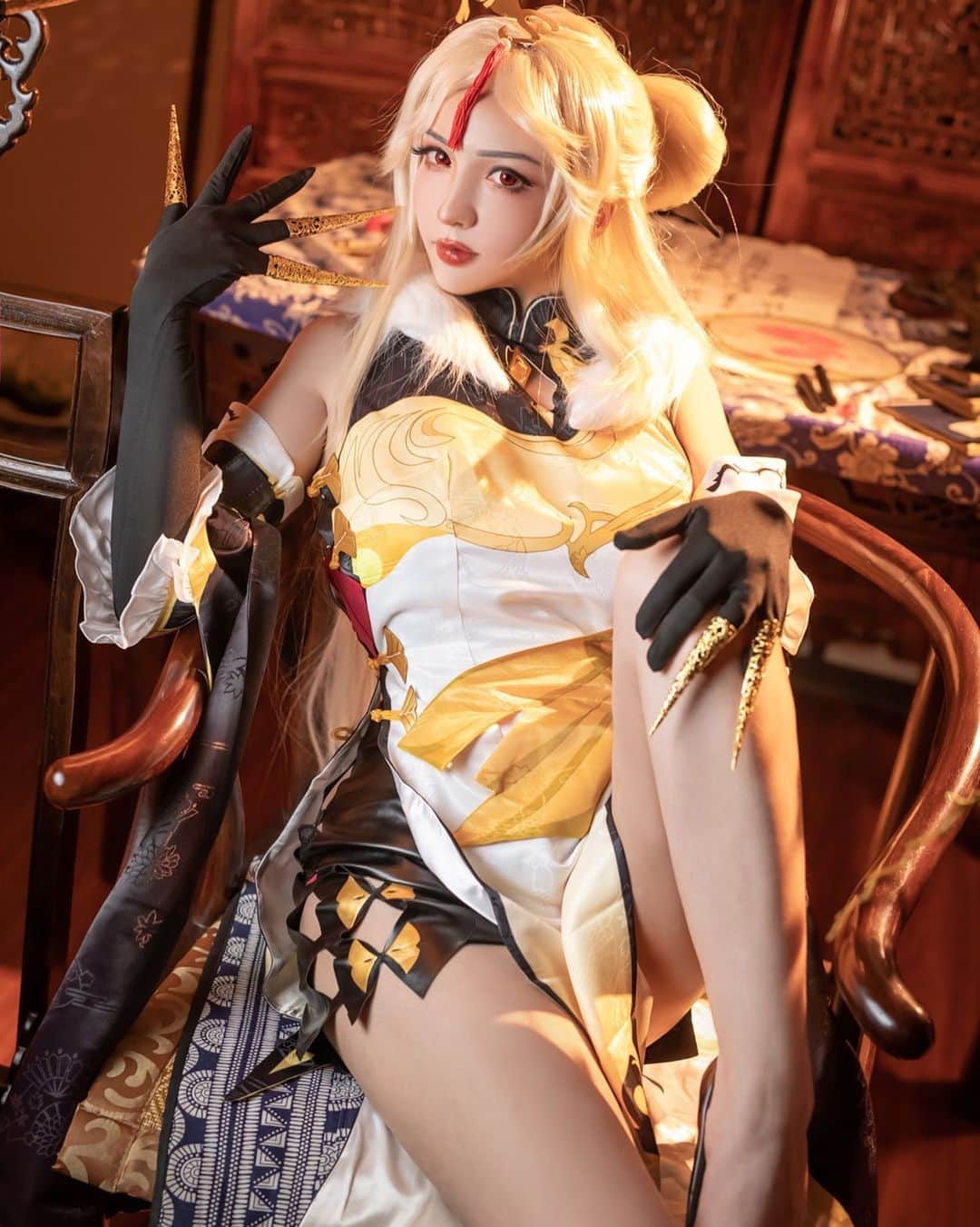 千尋のインスタグラム：「原神 凝光 Fantiaレベル1 Feb Patreon last 1 days!  最後一天惹！ #Genshin #Ningguang」