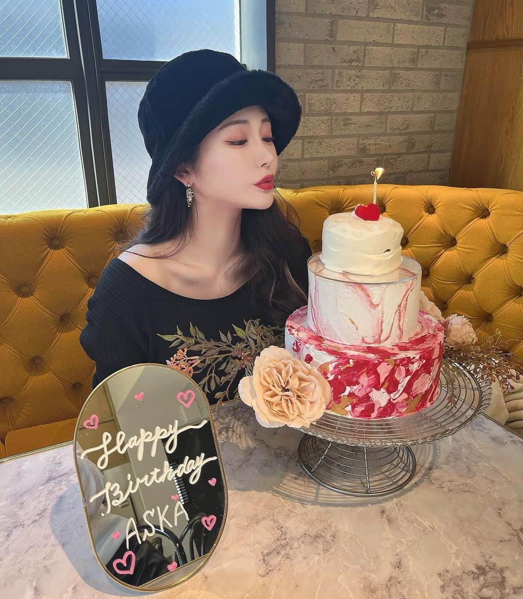 下津明日香さんのインスタグラム写真 - (下津明日香Instagram)「🎂💖💐」2月27日 21時37分 - asukagram0223