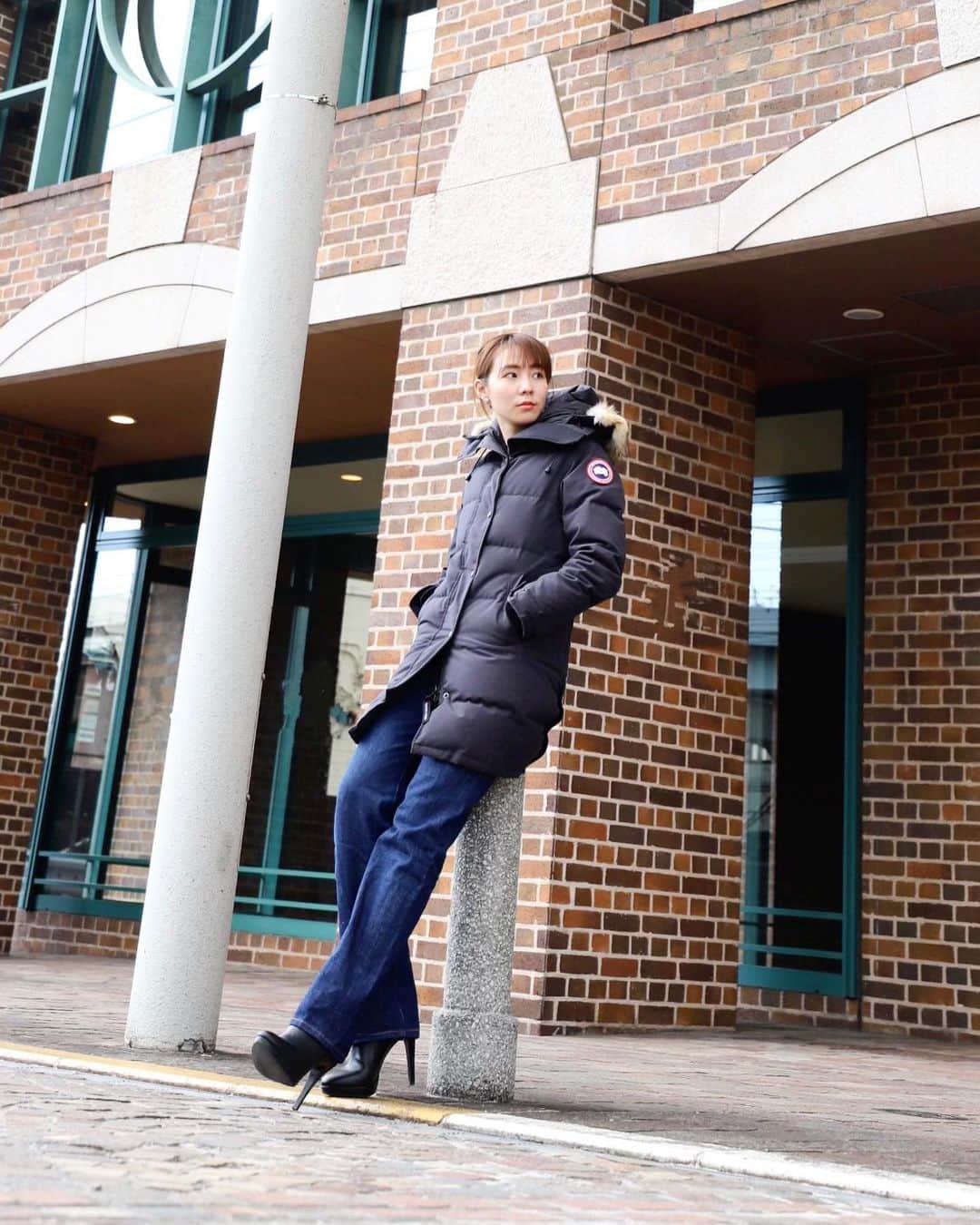 利水翔のインスタグラム：「今年もダウン着れるのも そろそろ終わりかな？😯 ⁡ 寒がりだから冬はダウン必須です🤫✨ ⁡ ⁡ ⁡ ⁡ ⁡ ⁡ ⁡ ⁡ ⁡ ⁡ #ootd #down #love #half #model  #fathion #japan #genes #boots #ハーフモデル #台湾 #利水つばさ #ダウン #ダウンコーデ #ファッション  #カジュアルコーデ #ファインダー越しの私の世界」