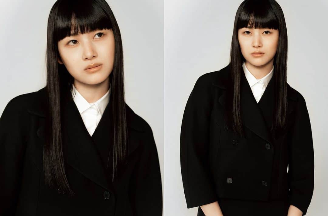 新井貴子のインスタグラム：「𝐶𝑜𝑚𝑚𝑜𝑛𝑠 ＆ 𝑆𝑒𝑛𝑠𝑒 𝗜𝗦𝗦𝗨𝗘𝟲𝟮 Dior Fashion Story🖤🤍🖤  Photo @yuji_w57  Fashion @shinoitoi  Hair @kuniokohzaki  Make up @akiko25  Editor / Art director #KaoruSasaki  Thank you for having me🌹  @commonsandsense_magazine」